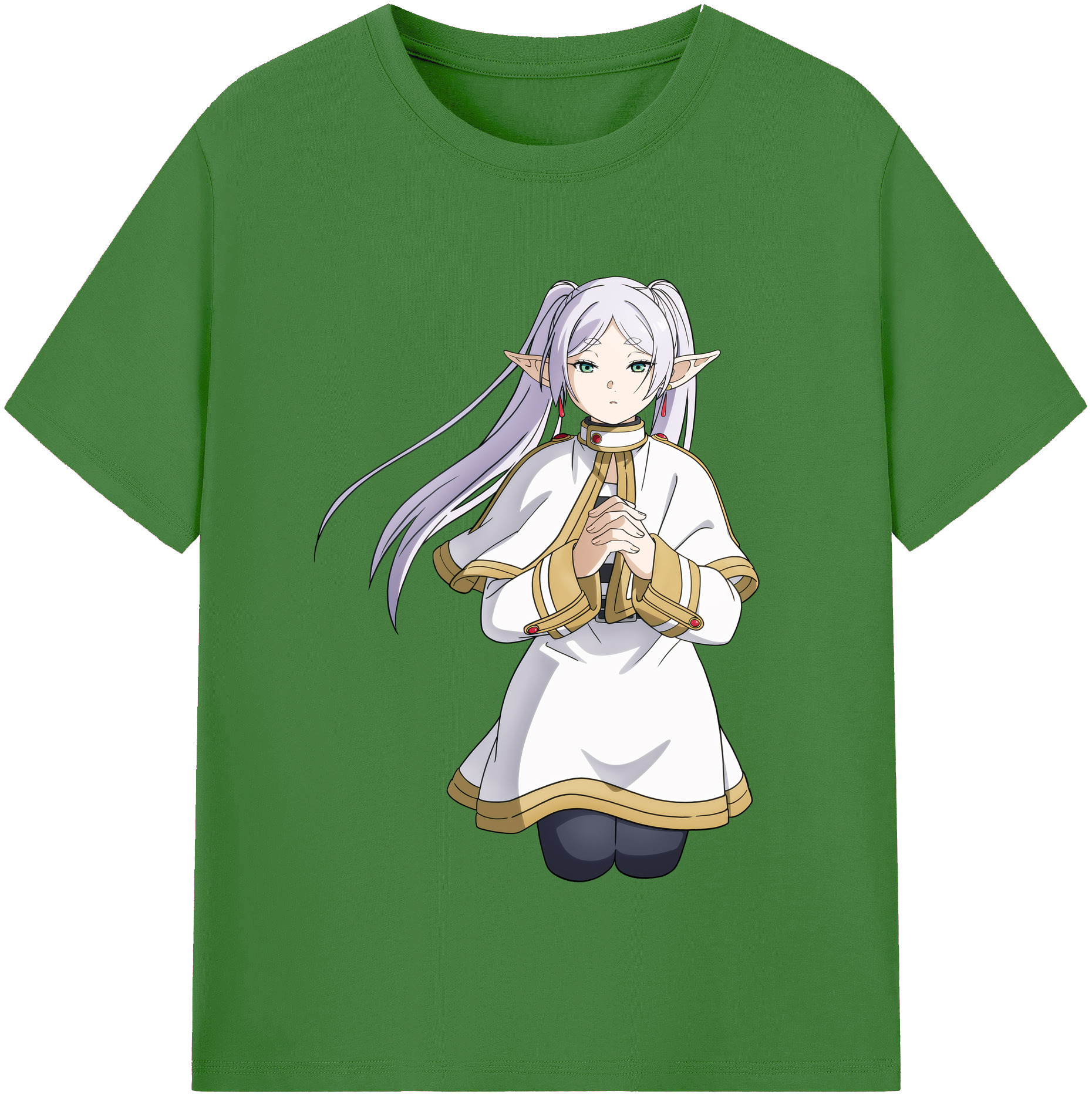 （画像用） 葬送のフリーレン Frieren レディースカジュアルプリントTシャツ（綿100％）